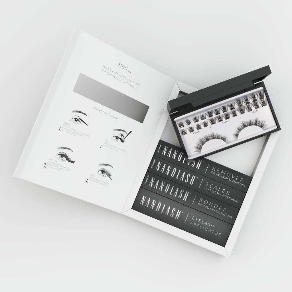 nanolash diy eyelash extensions starter kit 